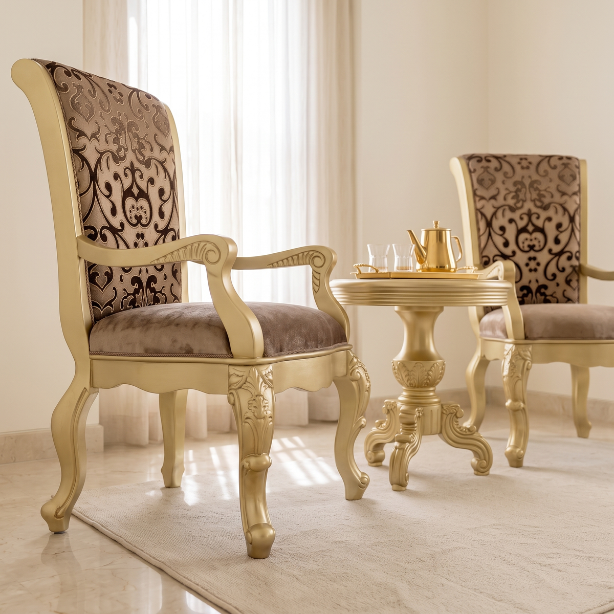 Elegance Duo Tea Table Set #P361, close view