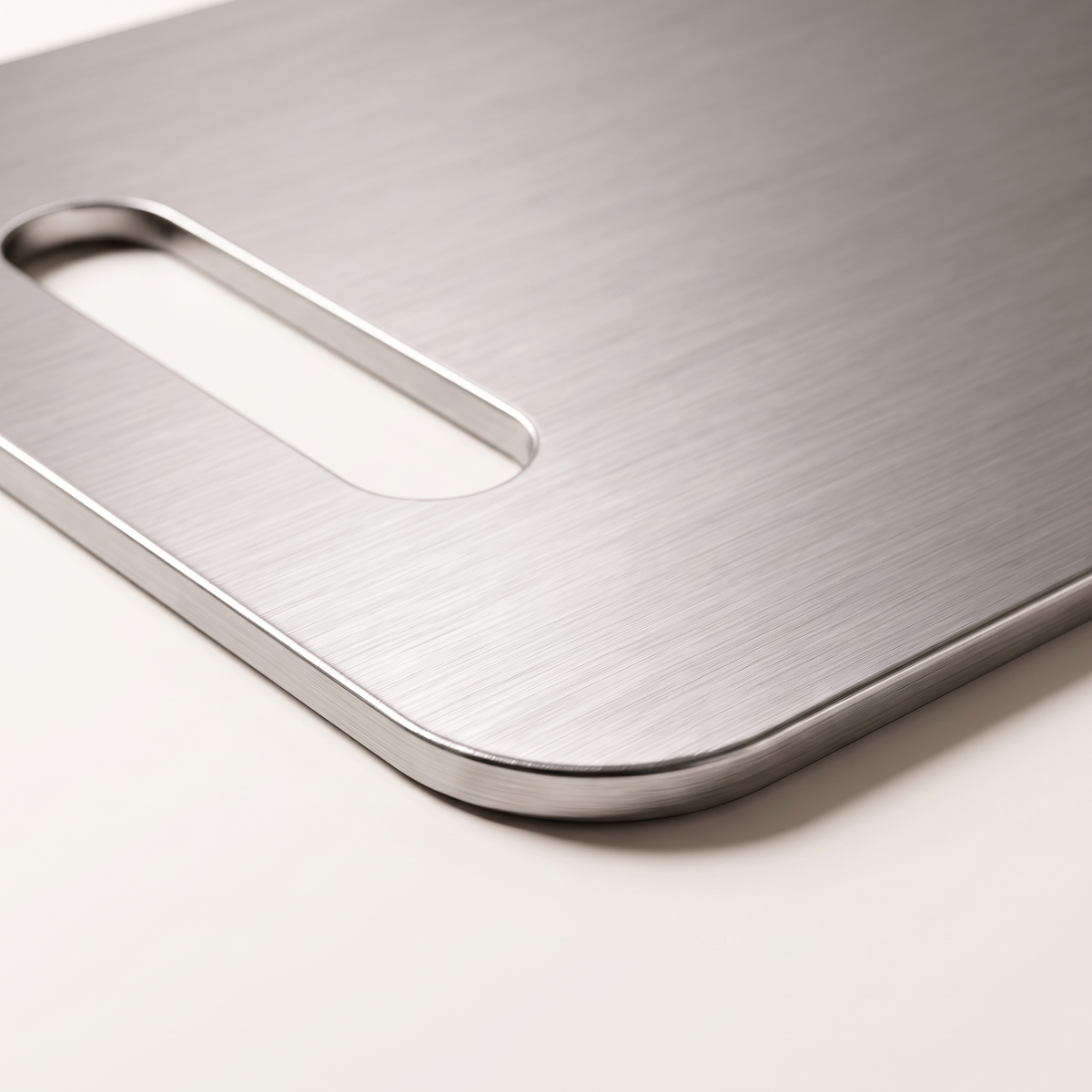 Medium Stainless Steel Cutting Board, material detail