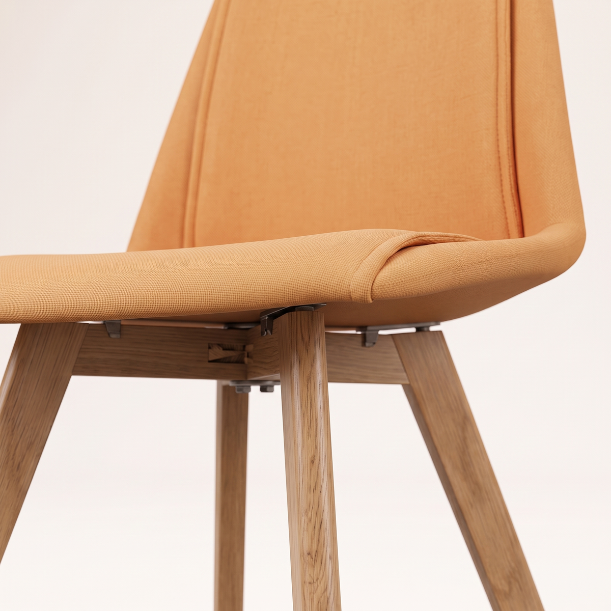Mustard Dining Chair #K04-2A, material detail
