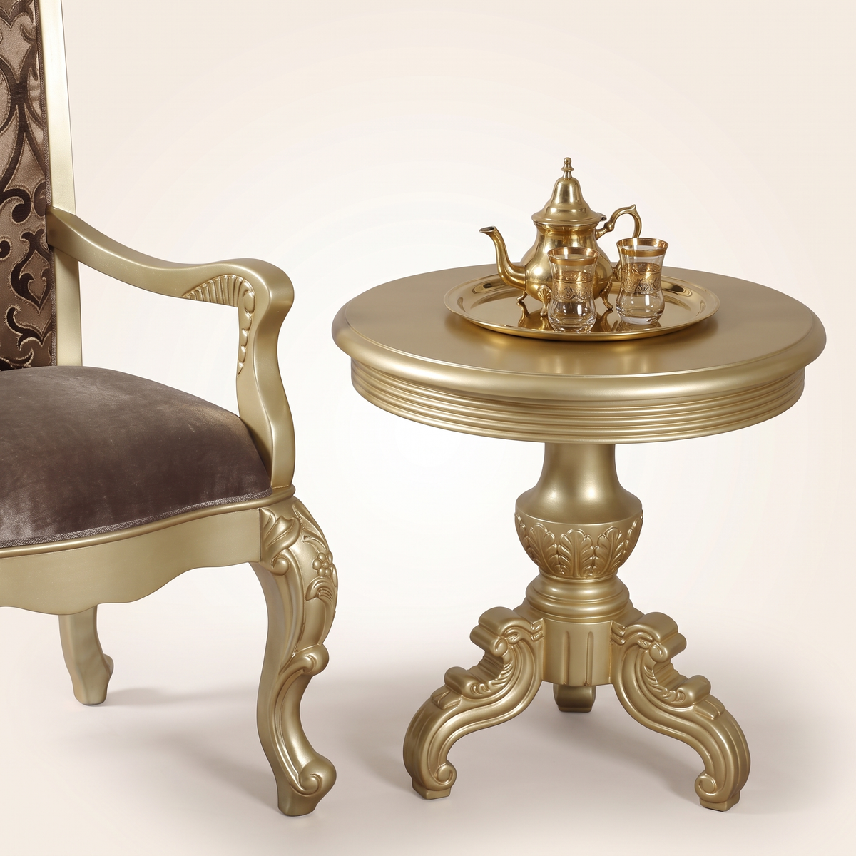 Elegance Duo Tea Table Set #P361, styled detail