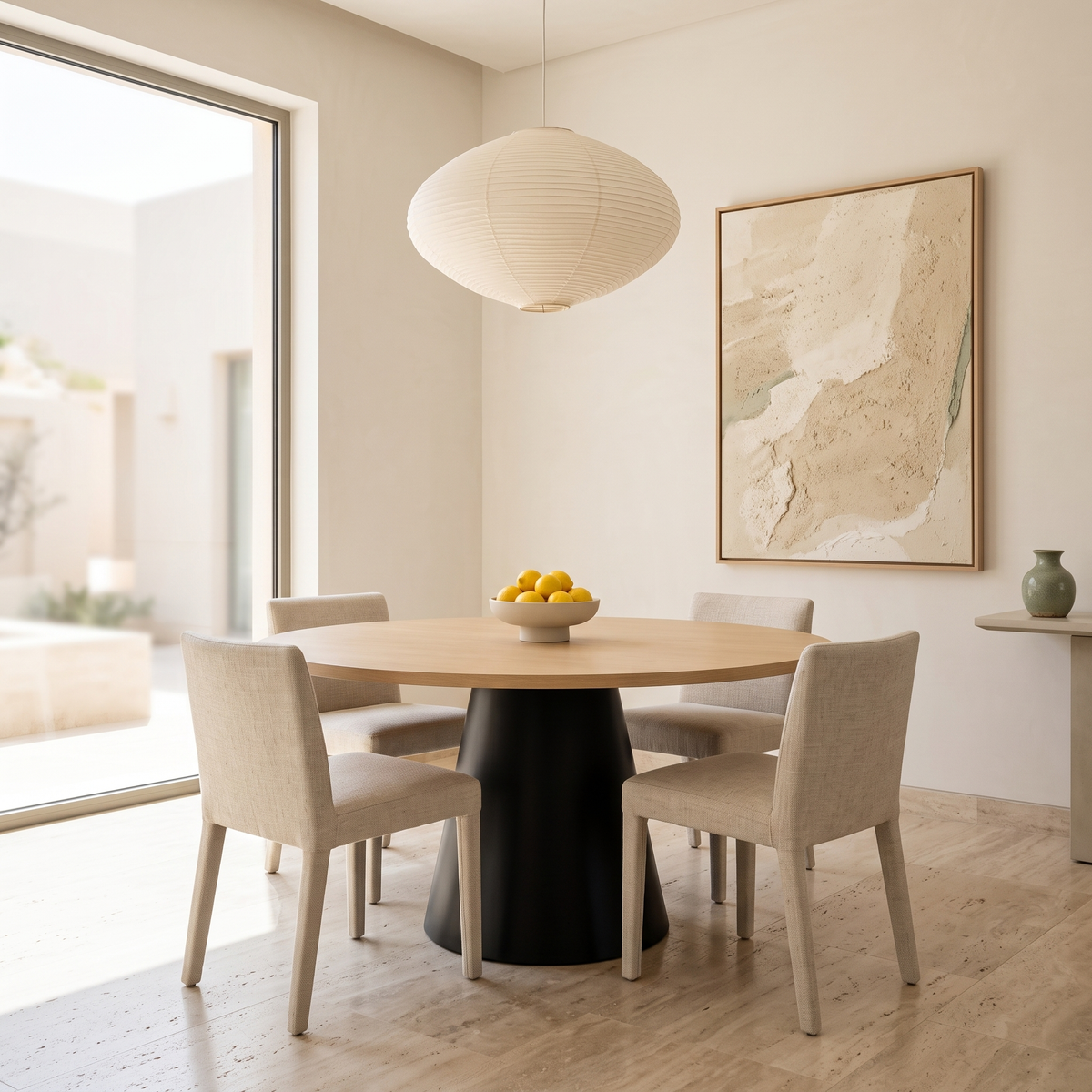 Helen Round Dining Table in a Muscat home