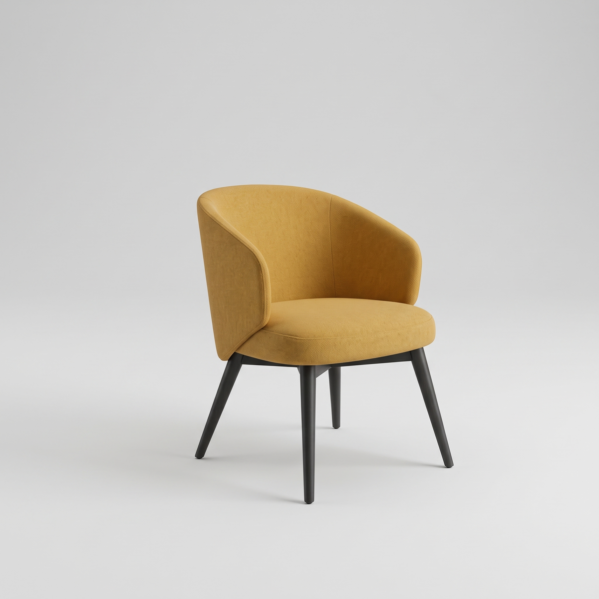 Yellow Accent Armchair, studio view