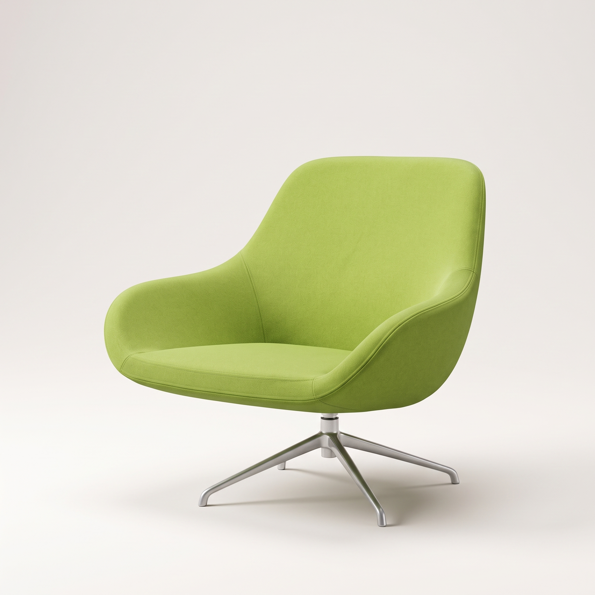 Lime Green Visitor Chair, studio view
