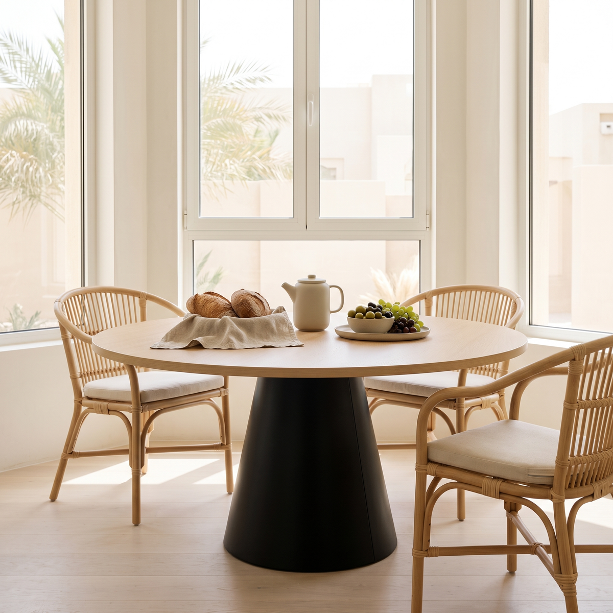 Helen Round Dining Table, second room view