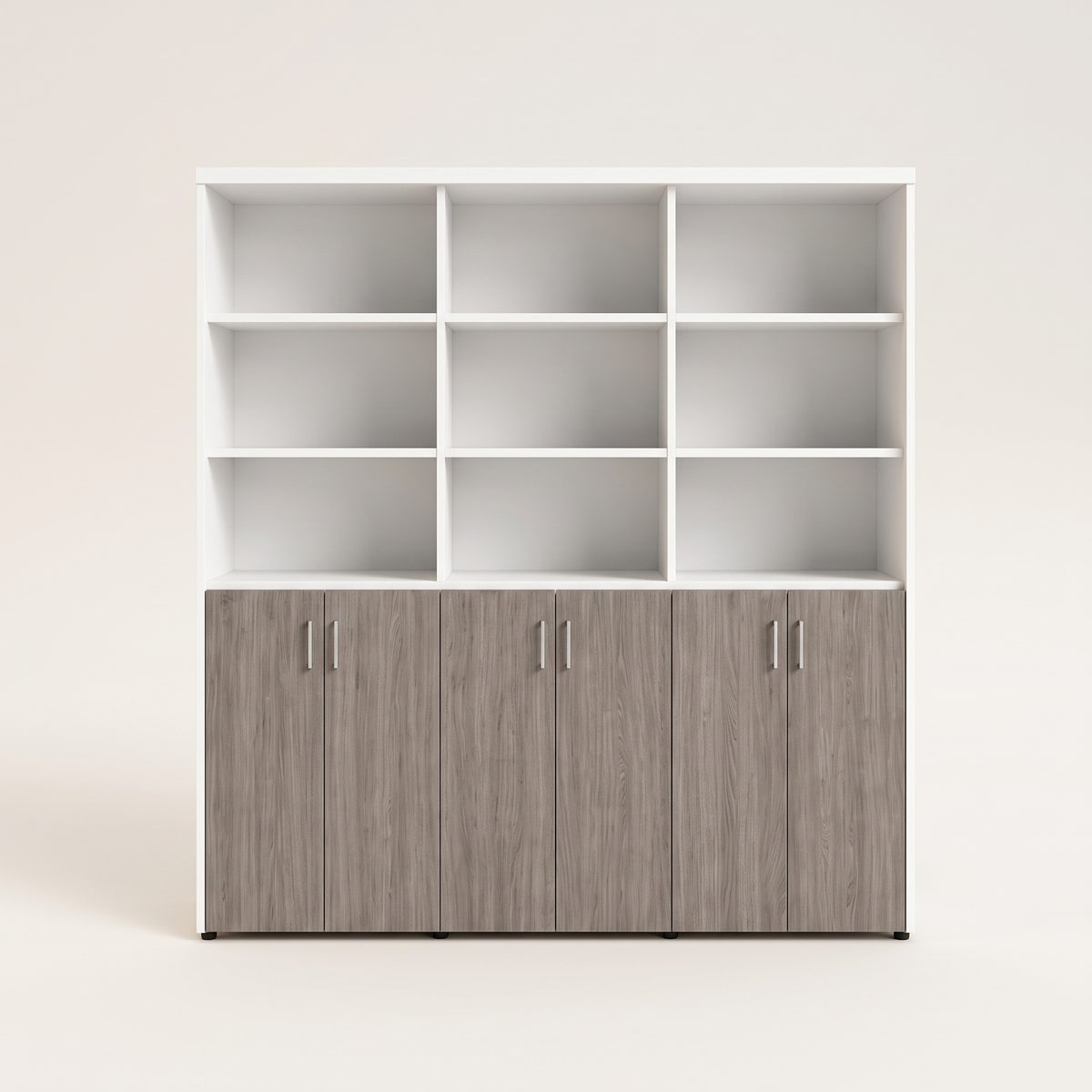 Executive Office Filing Cabinet with Shelves, studio view