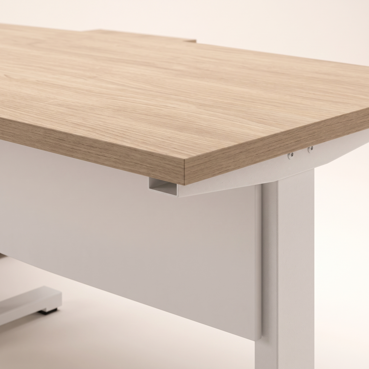 Executive Height Adjustable L-Shaped Desk, material detail