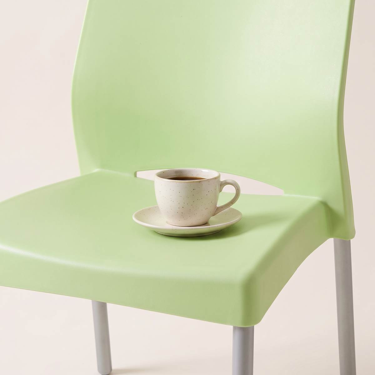 Pistachio Visitor Chair, styled detail