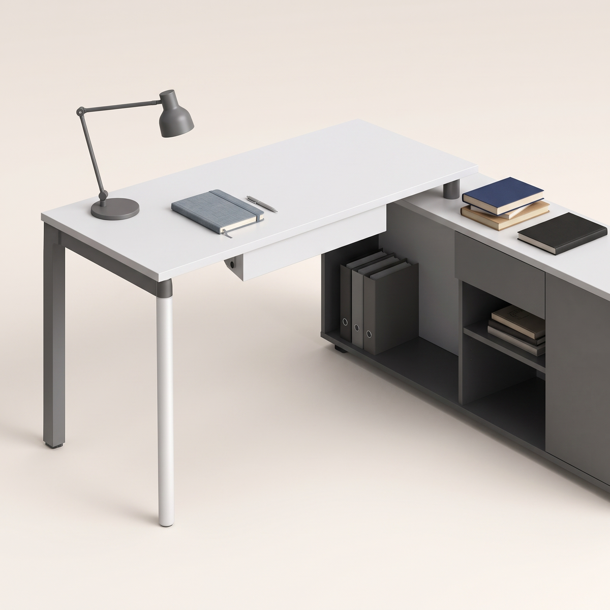 Office Desk #TD-NC16-R, styled detail