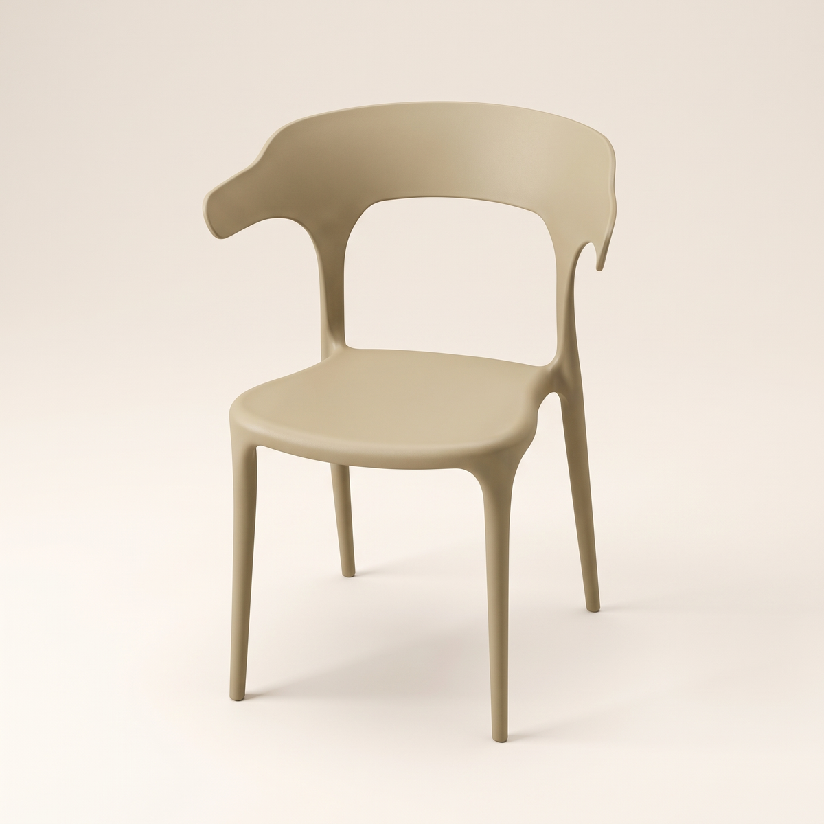Khaki Garden Chair #8130, studio view