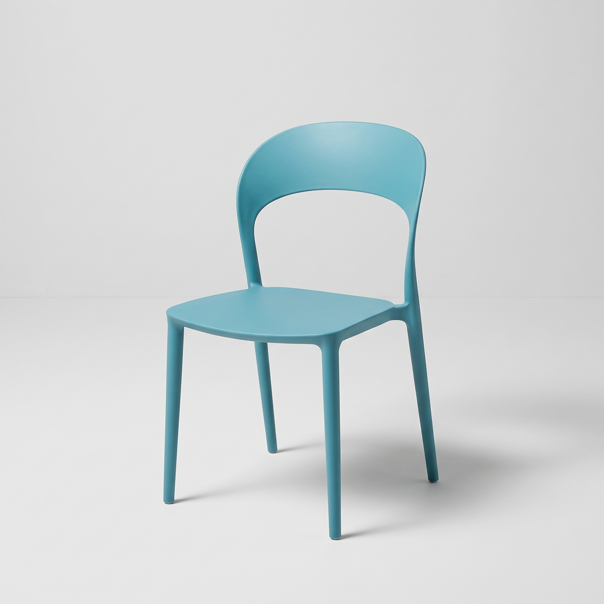 Teal Blue Garden Chair #8125, studio view