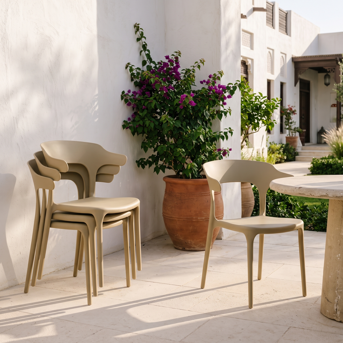 Khaki Garden Chair #8130, second room view