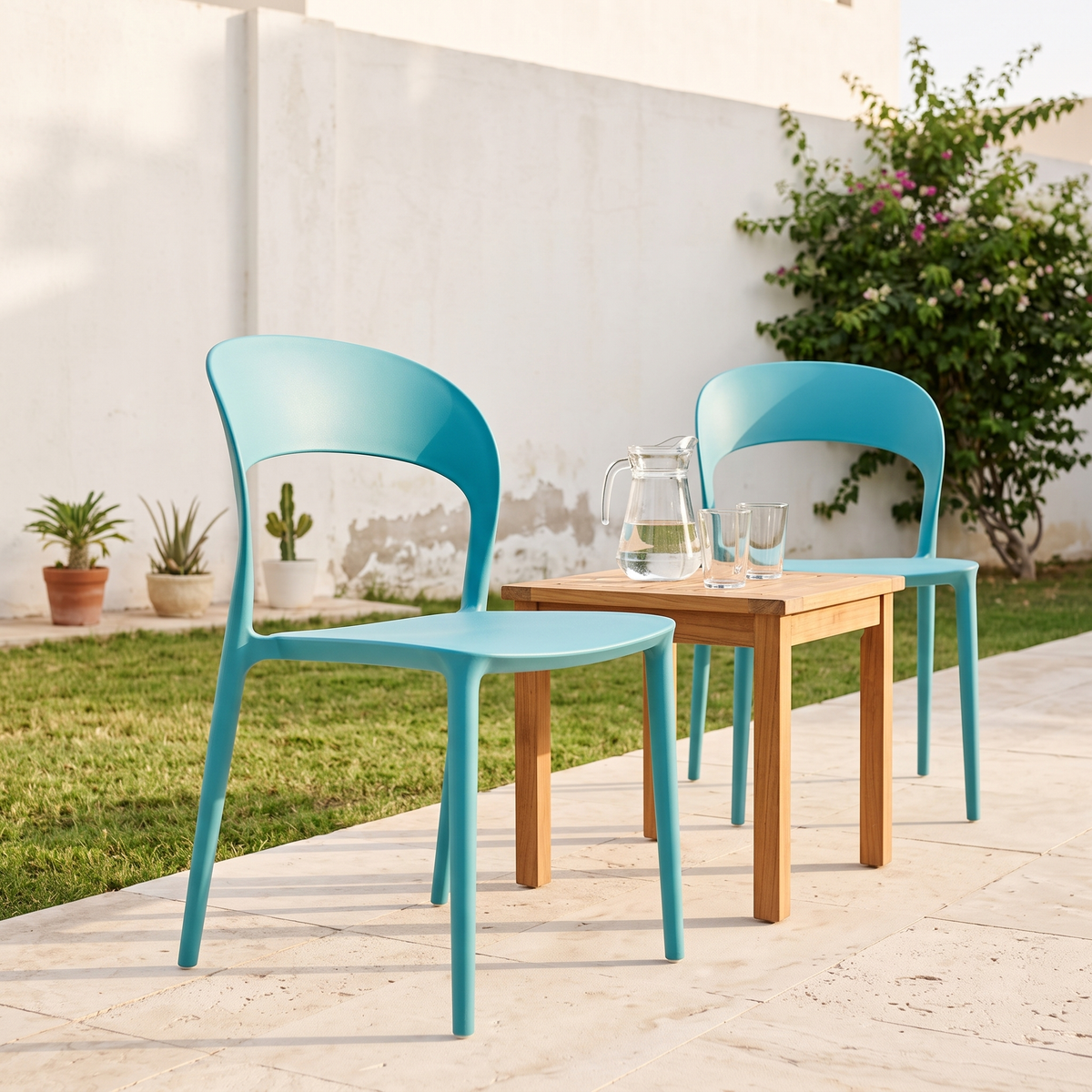 Teal Blue Garden Chair #8125, second room view
