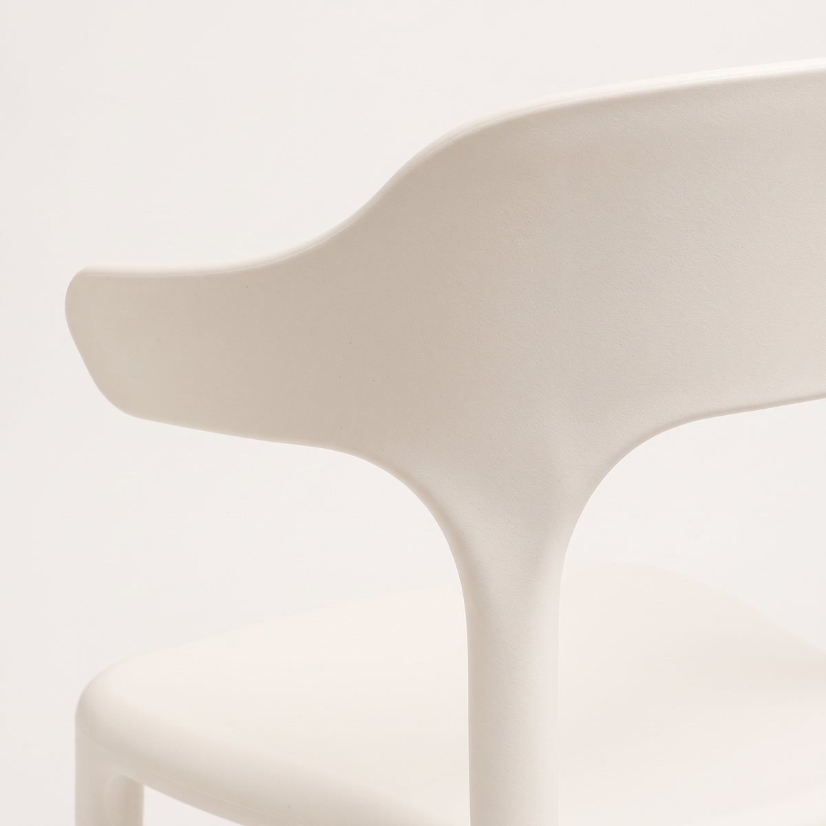 White Garden Chair #8130, material detail