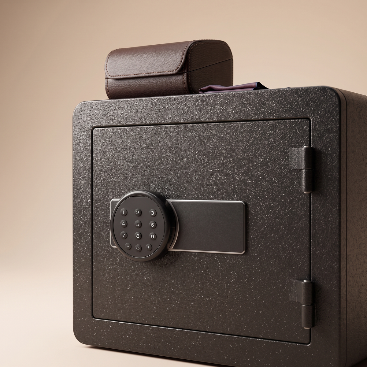 Black Fire Resistant Safe #1-4, styled detail