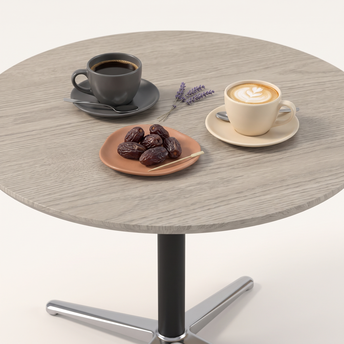 Round Center Table #FCJ22.04, styled detail