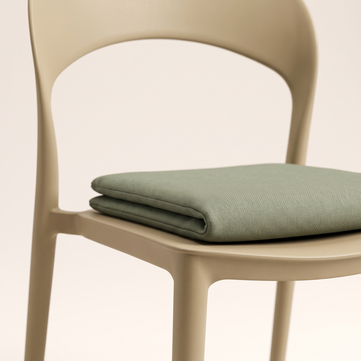 Khaki Garden Chair #8125, styled detail