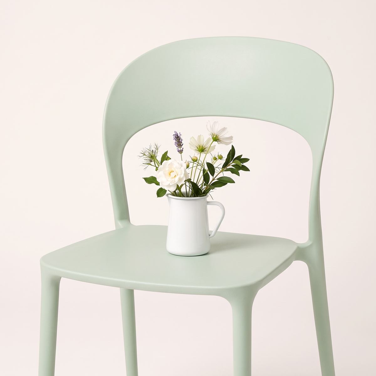 Green Garden Chair #8125, styled detail