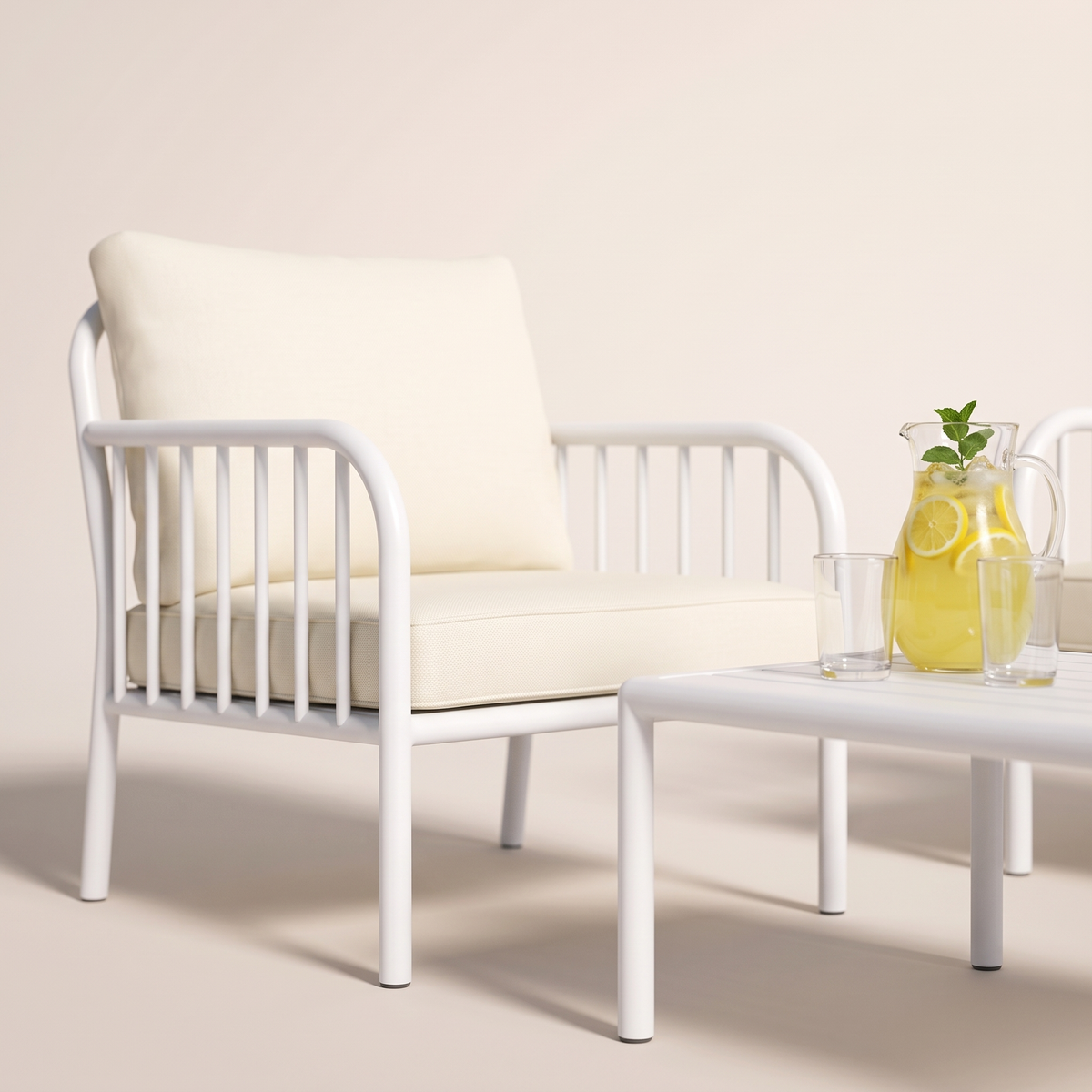 Garden Sofa Set #SL-6002-3, styled detail