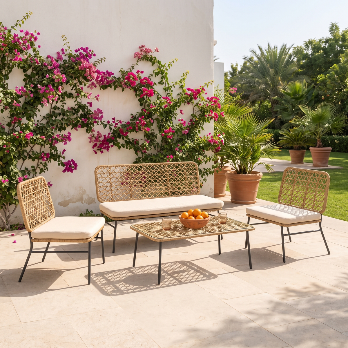 Garden Sofa Set #JHS287 in a Muscat home