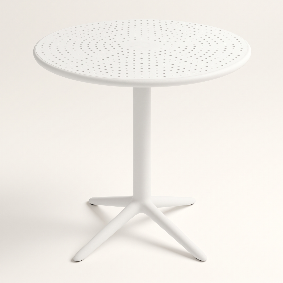 White Garden Table #8302, studio view