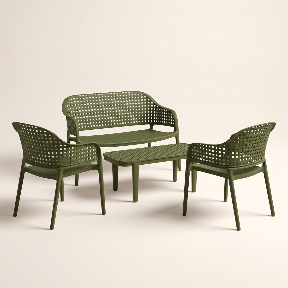 Green Outdoor Gathering Set #1853, studio view