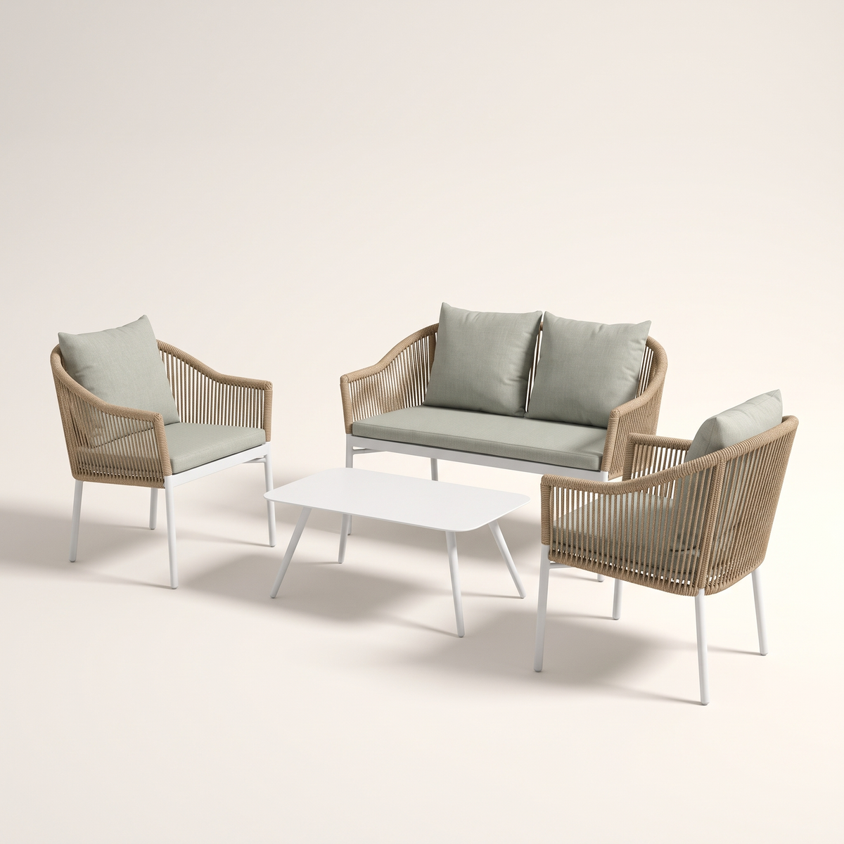Luckow Garden Sofa Set #D60002-4, studio view