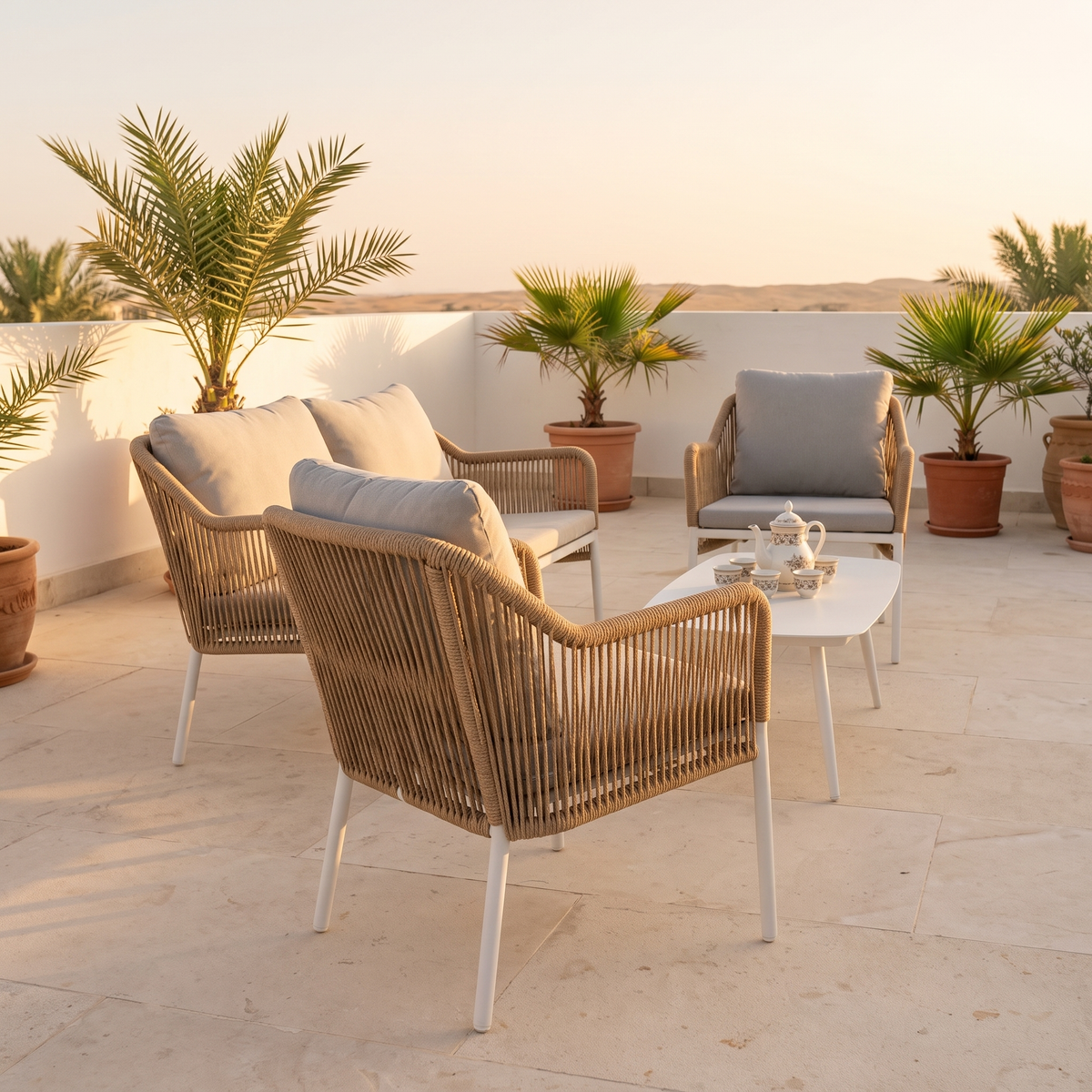 Duiven Garden Sofa Set #D61020-4, second room view