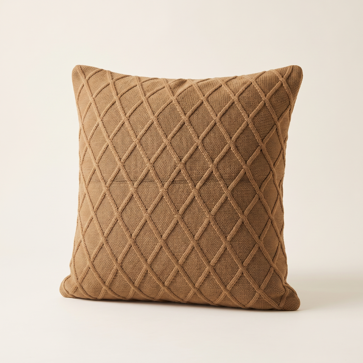 Textured Embroidered Decorative Cushion Cover, studio view