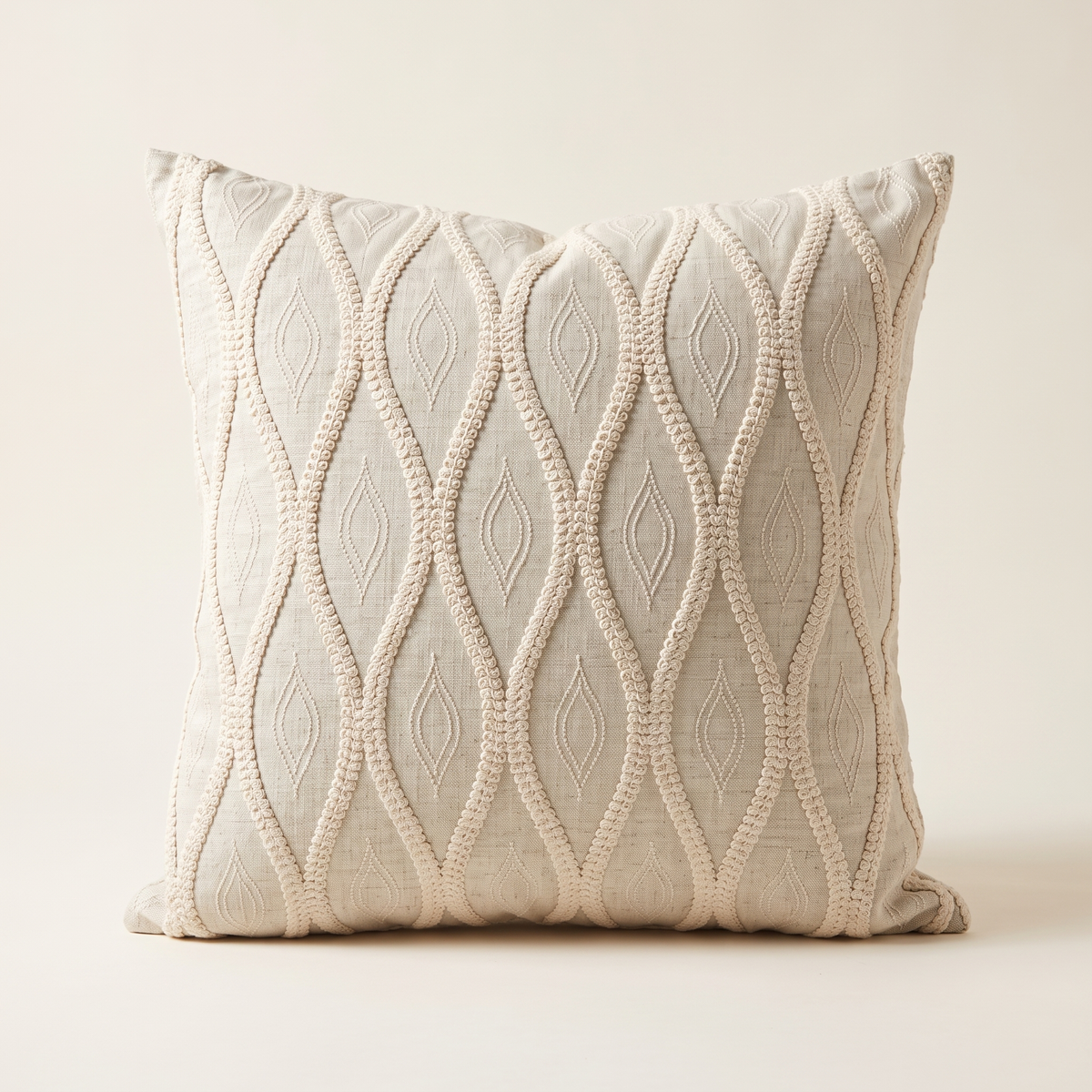 Luxury Linen Decorative Cushion Cover, studio view