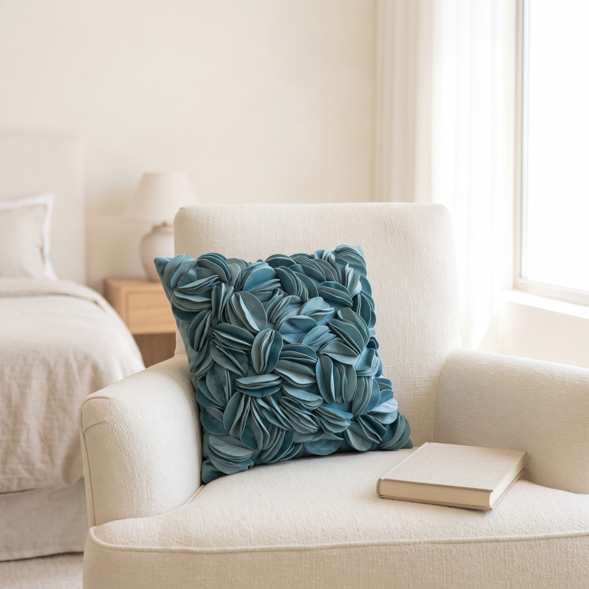 Luxury Textured Decorative Cushion Cover, second room view
