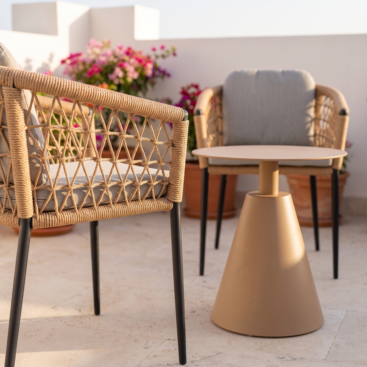 Garden Table Set #D30008-3, close view