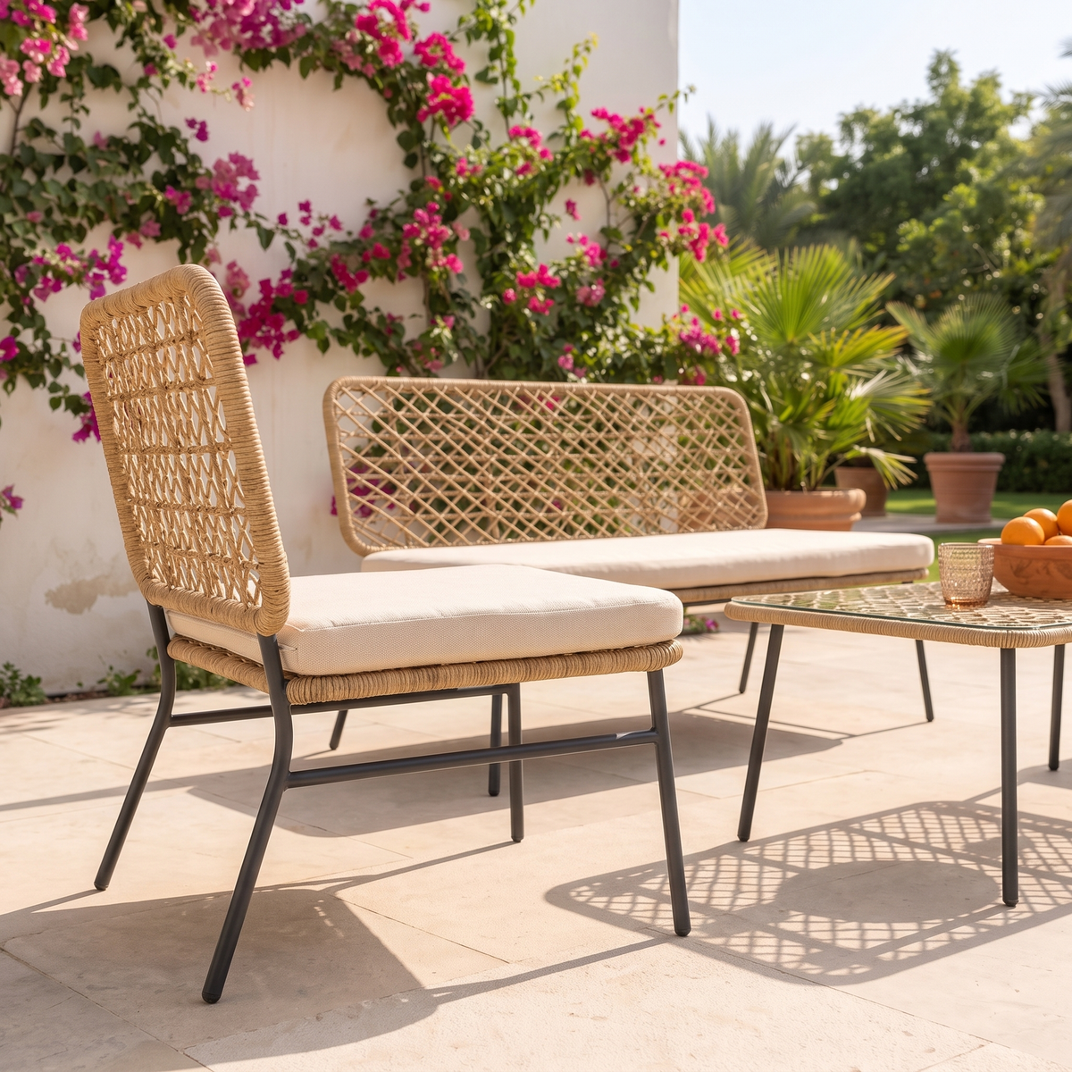 Garden Sofa Set #JHS287, close view