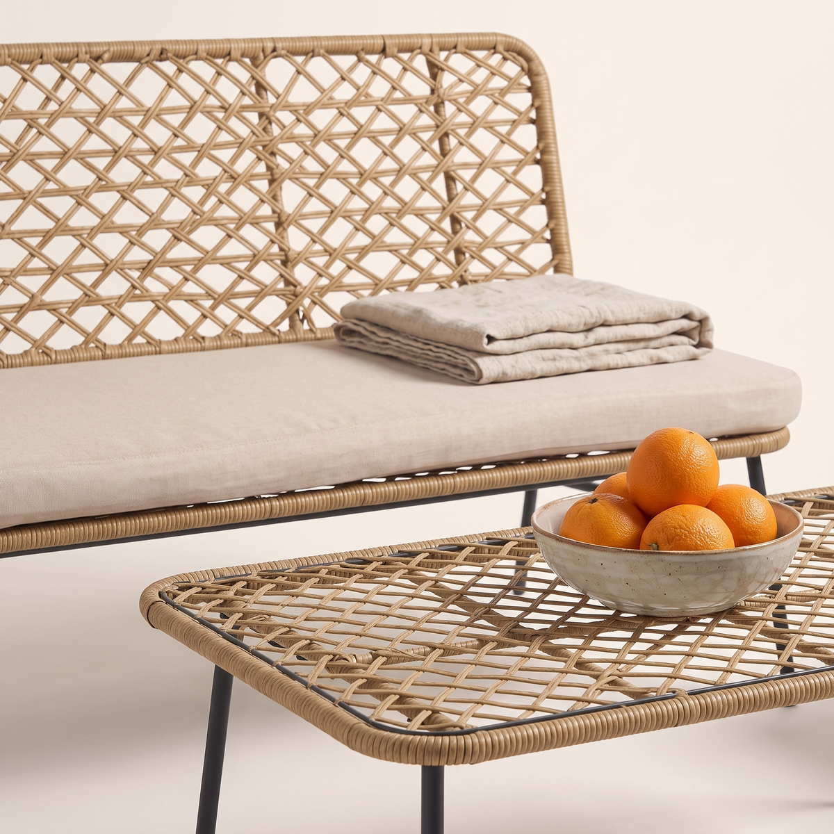 Garden Sofa Set #JHS287, styled detail