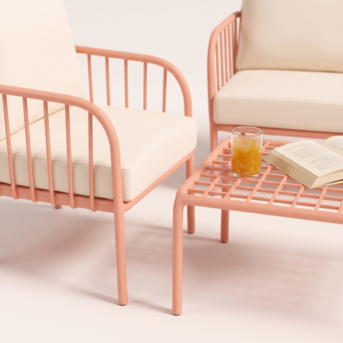 Garden Sofa Set #SL-6002, styled detail