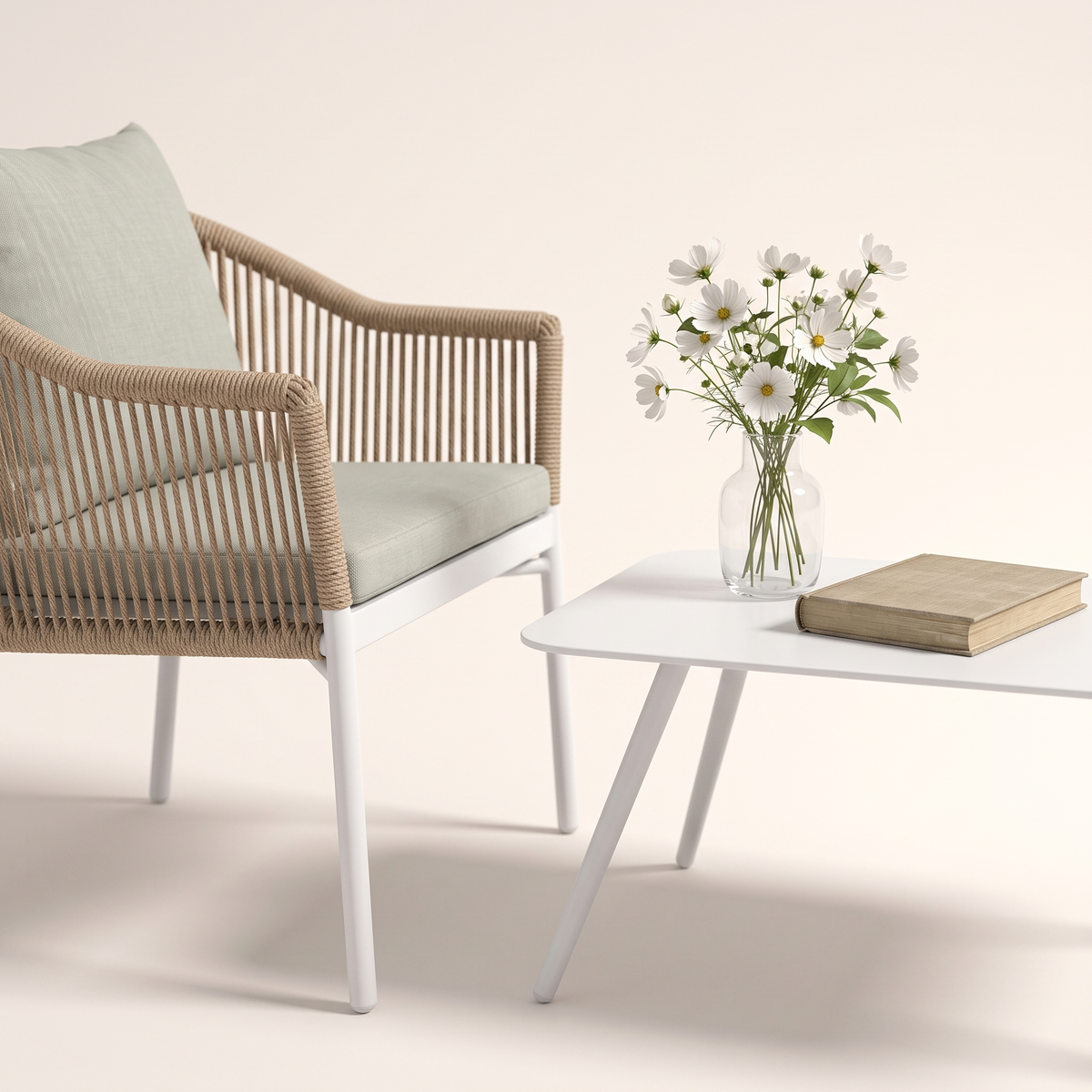 Luckow Garden Sofa Set #D60002-4, styled detail