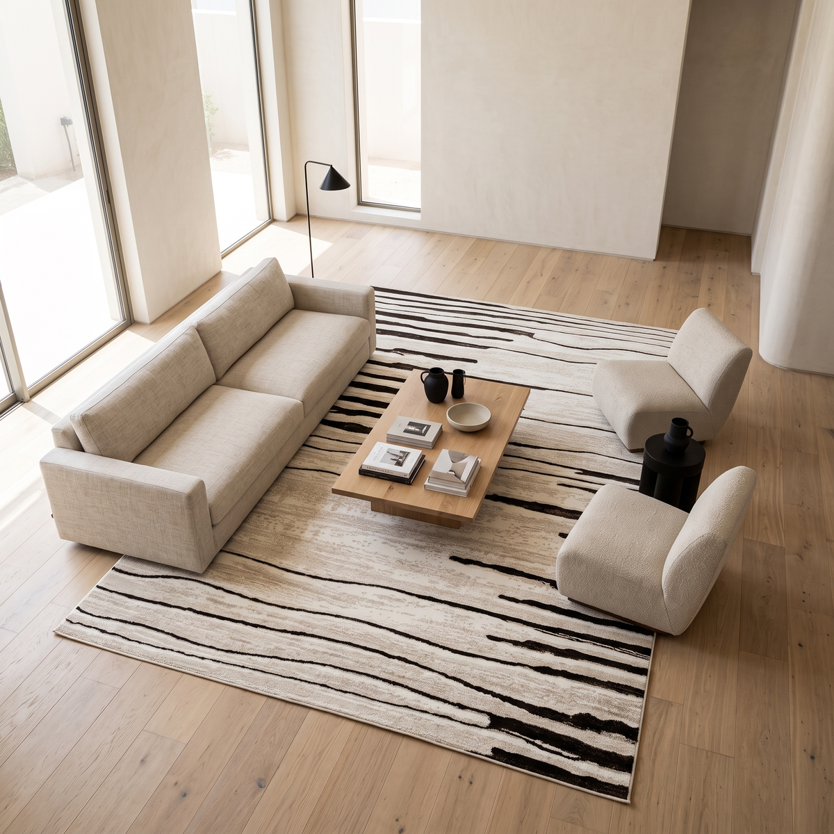 240x340 Ledex Rug #59001Y in a Muscat home