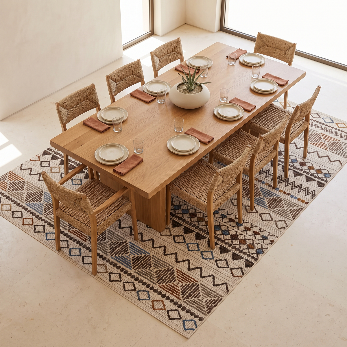 160×220 Mojave Carpet Rug #8112, second room view