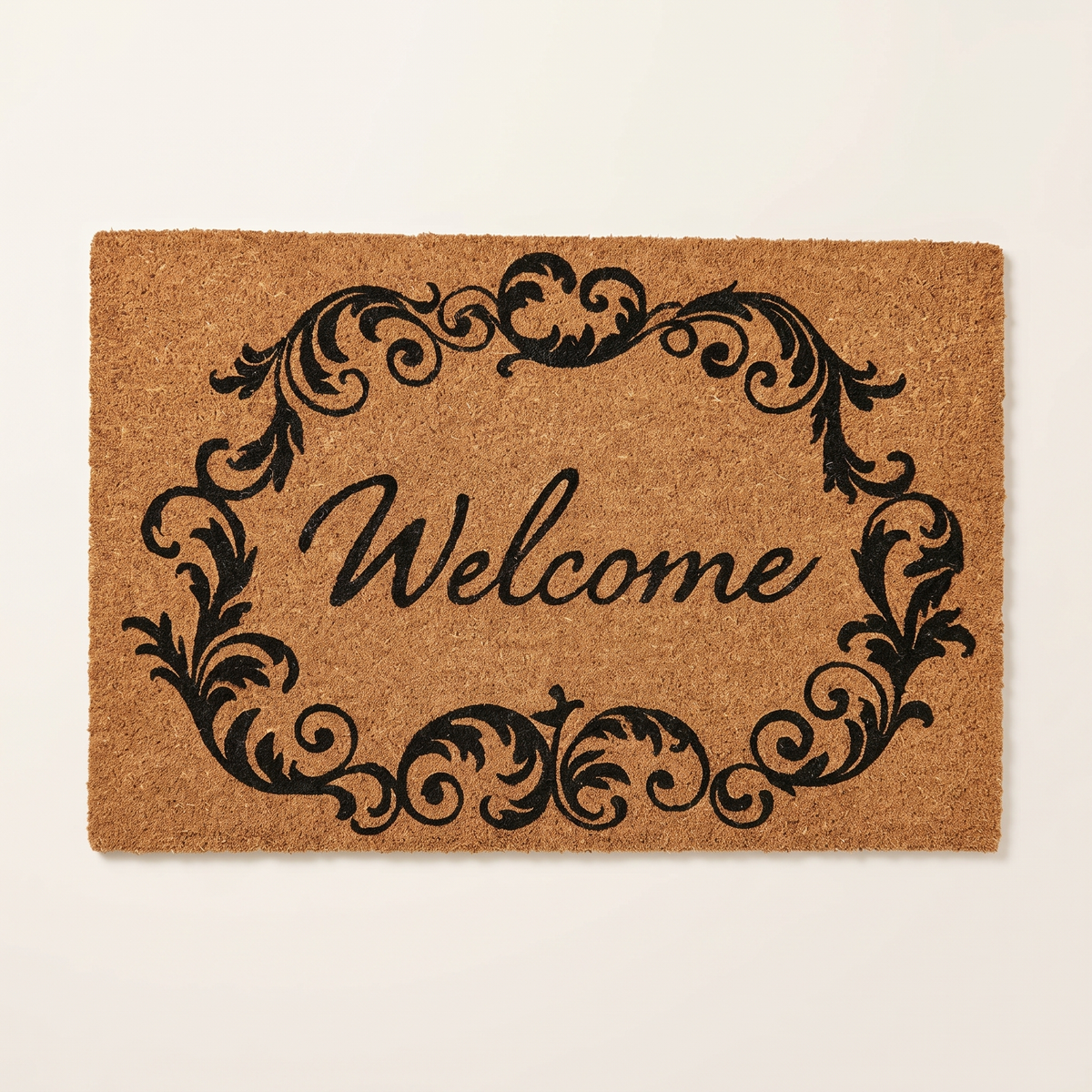 Welcome Print Doormat #25378, studio view