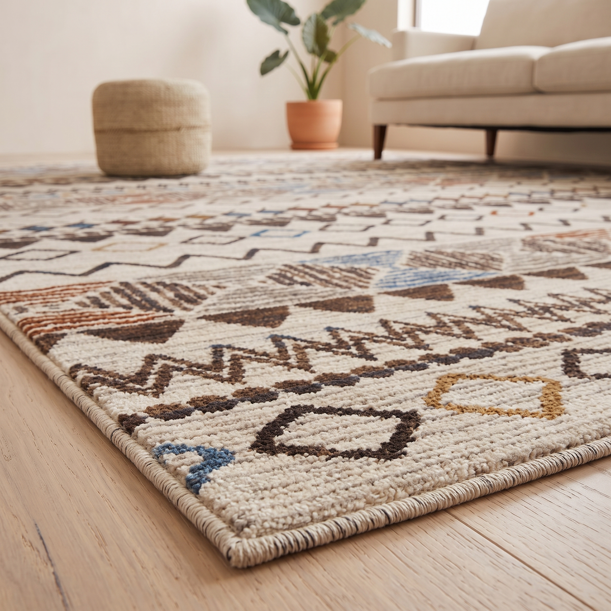 160×220 Mojave Carpet Rug #8112, close view