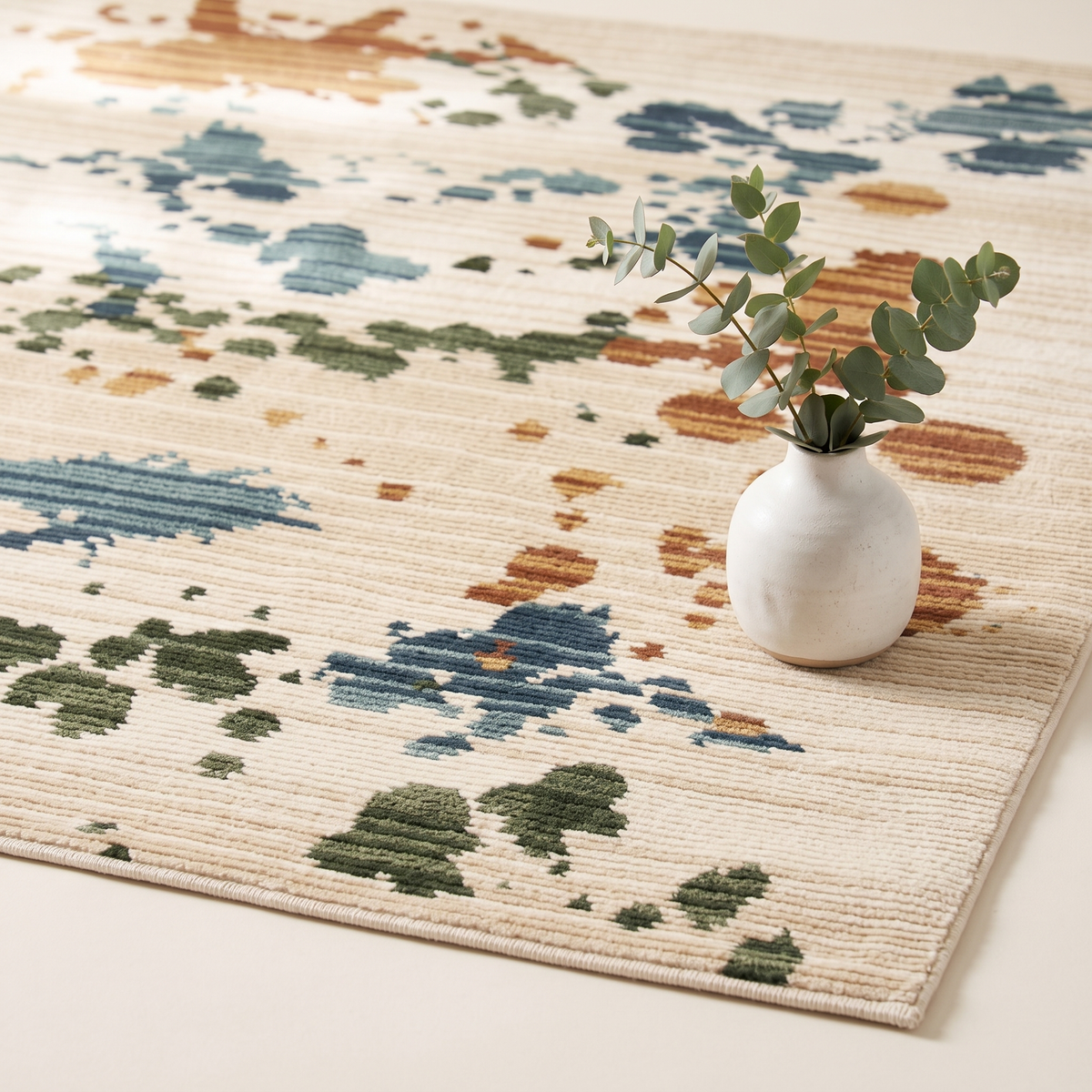 160×220 Ural Carpet Rug #49092, styled detail