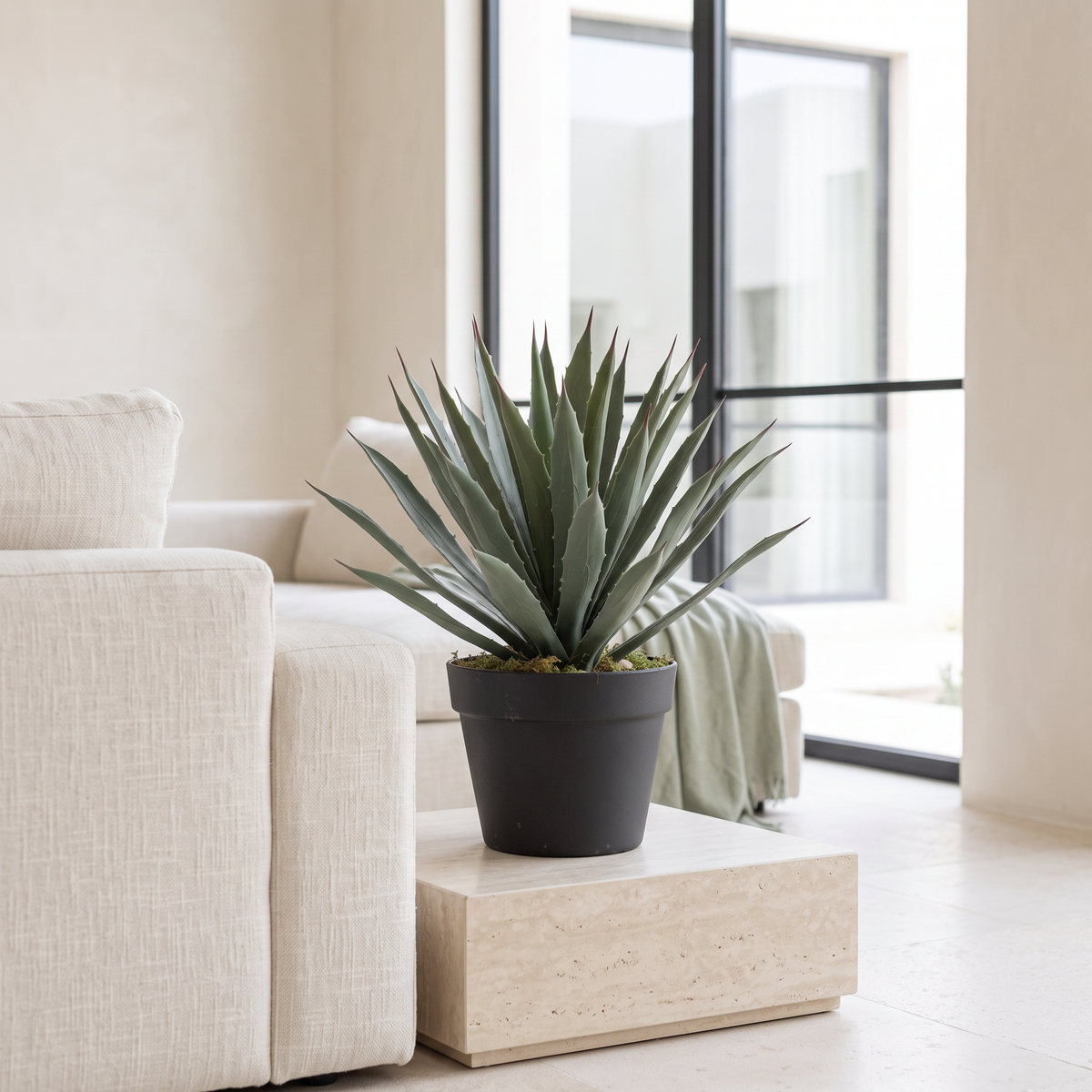 40cm Realistic Artificial Agave Plant #AC28040 in a Muscat home
