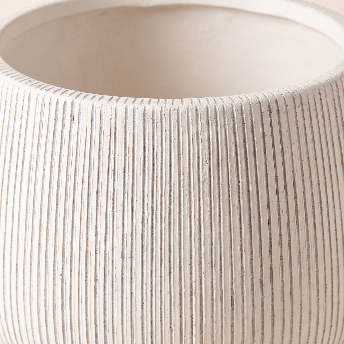 25x19cm Textured Fiberclay Planter #KD-050, material detail