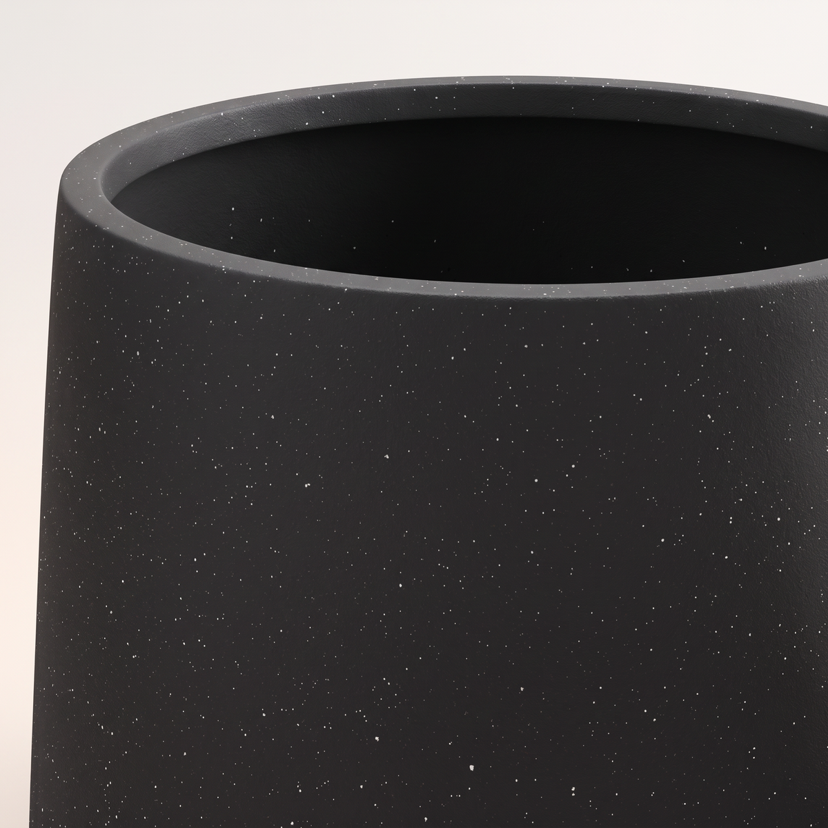 30x31cm Black Fiberclay Planter #KD-003, material detail