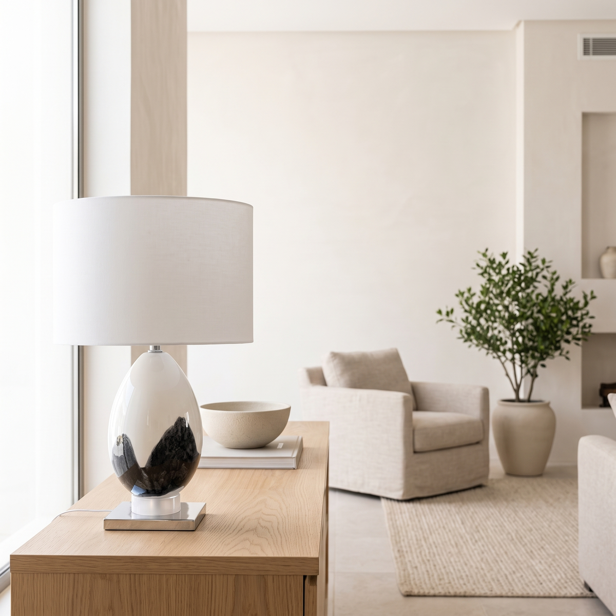 Ceramic Table Lamp, second room view