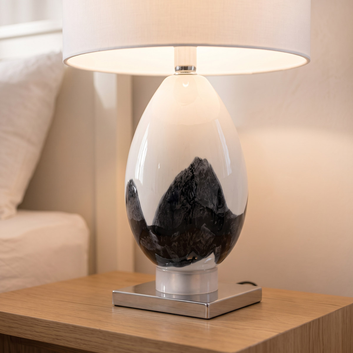 Ceramic Table Lamp, close view