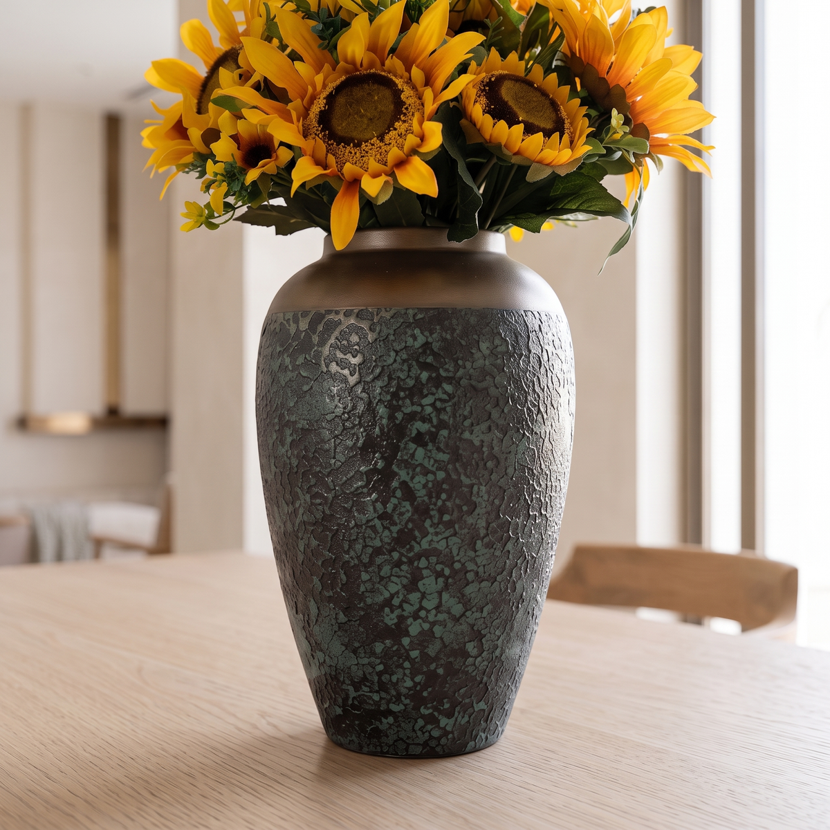 Decorative Porcelain Vase #SLD021-M, close view