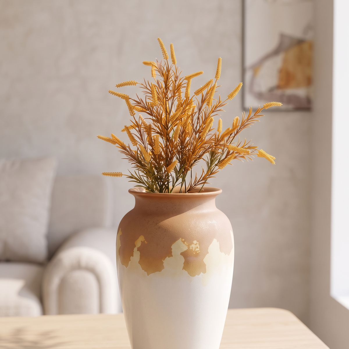 Decorative Porcelain Vase #SLD041-L, close view
