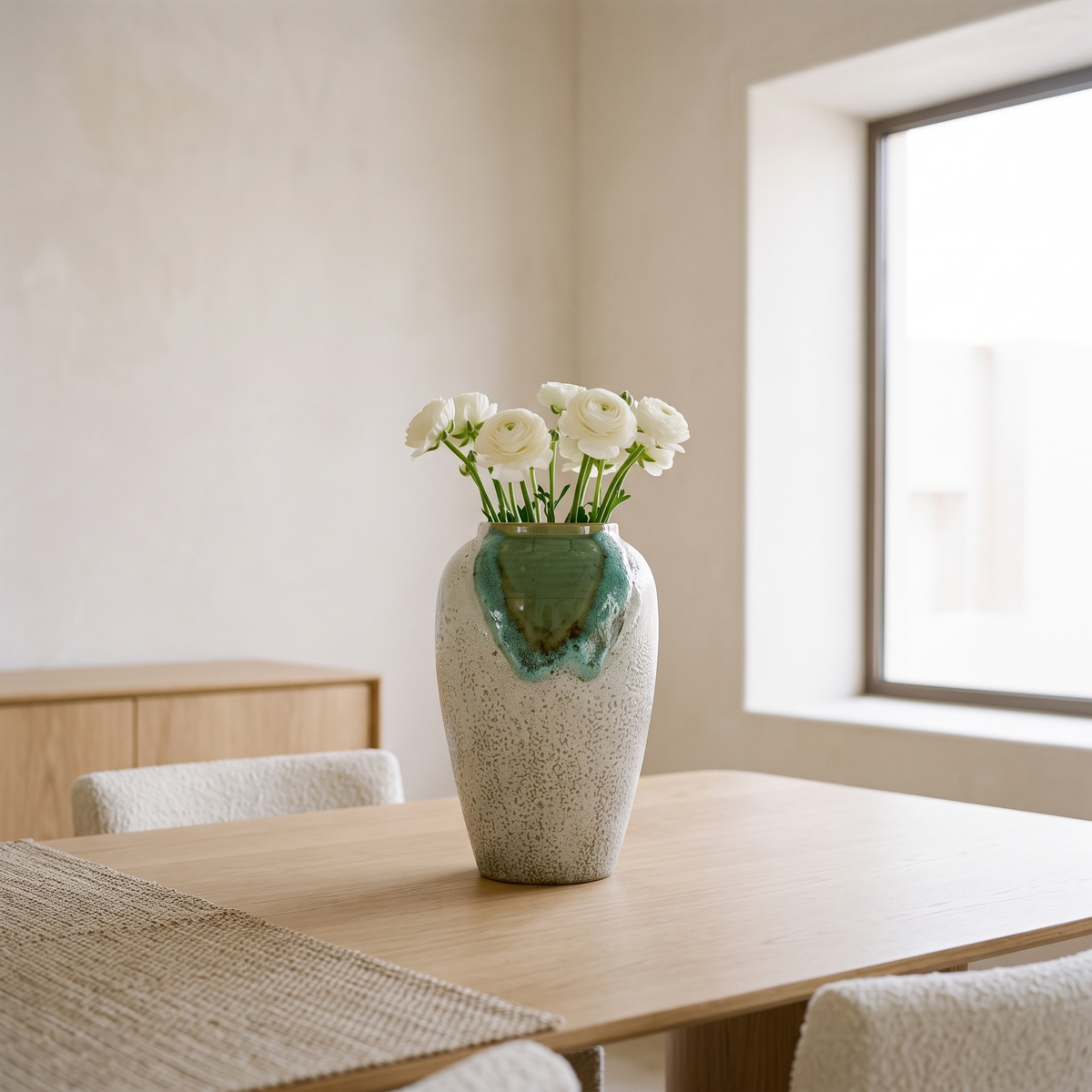Decorative Porcelain Vase #SLD068-M in a Muscat home
