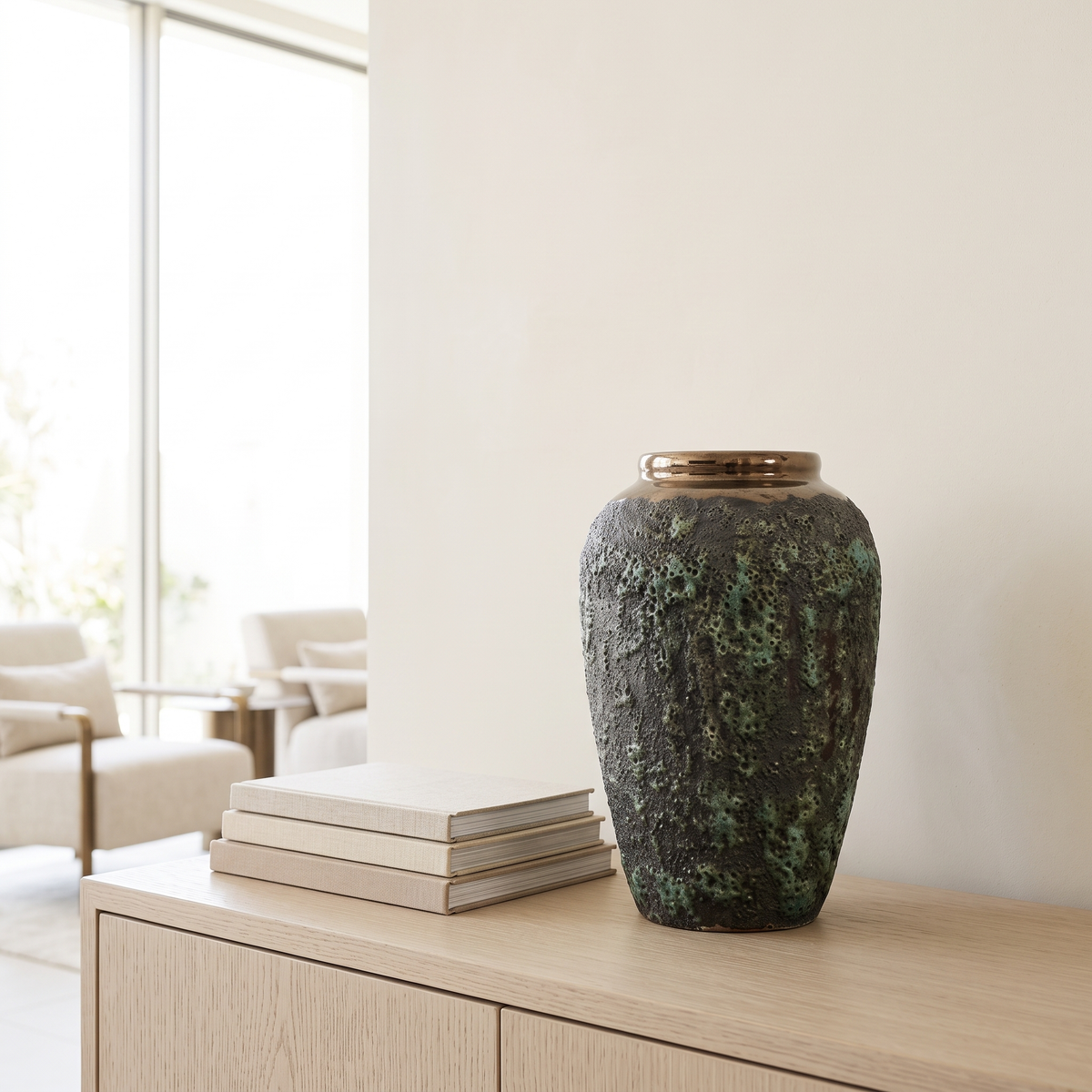 Decorative Porcelain Vase #SLD064-M, second room view