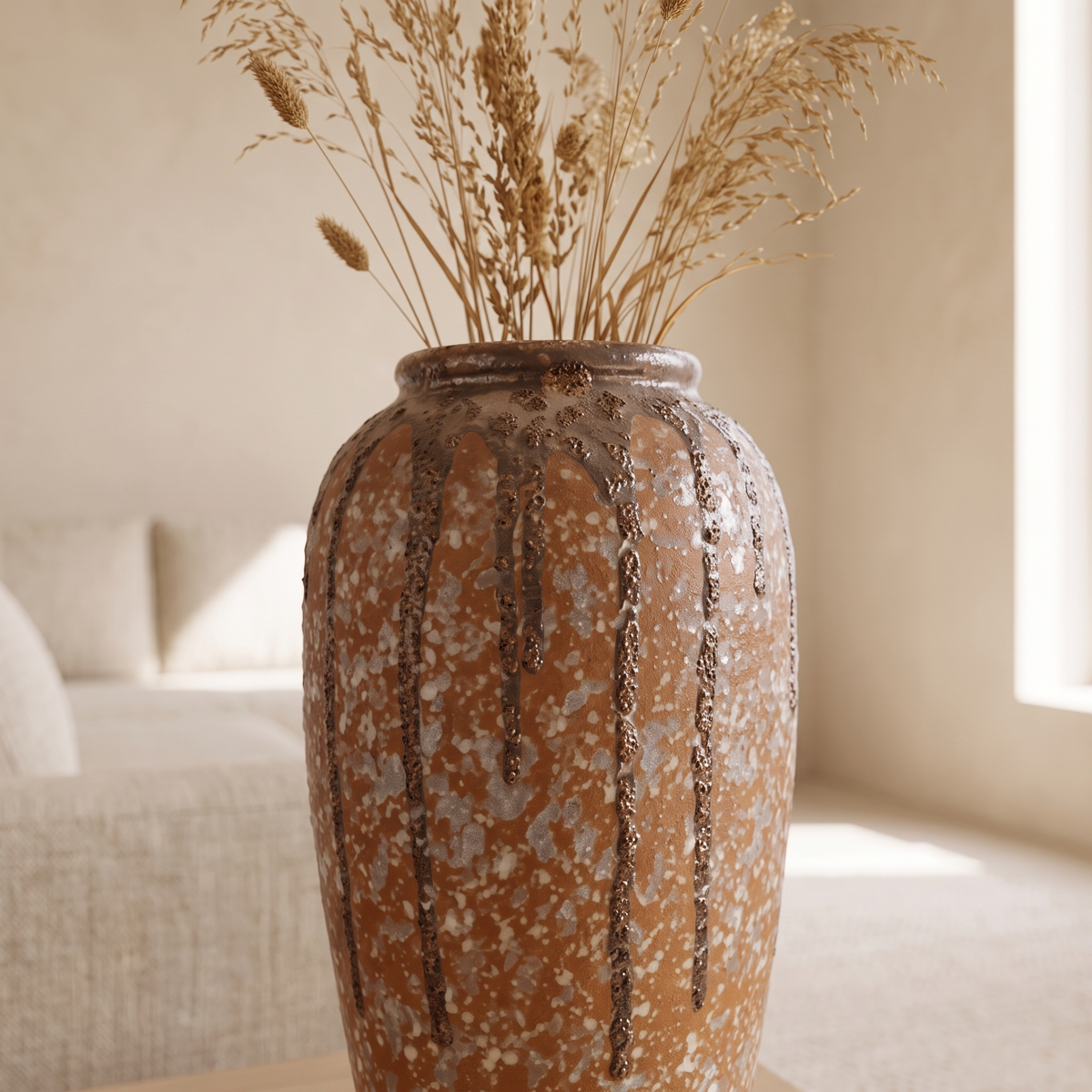 Decorative Porcelain Vase #SLD073-L, close view